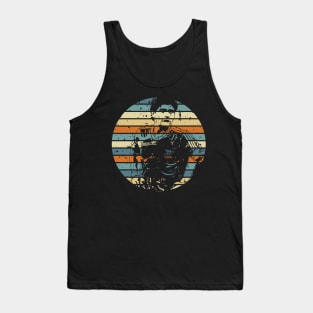 Diego maradona, circle vintage retro 1978 Tank Top